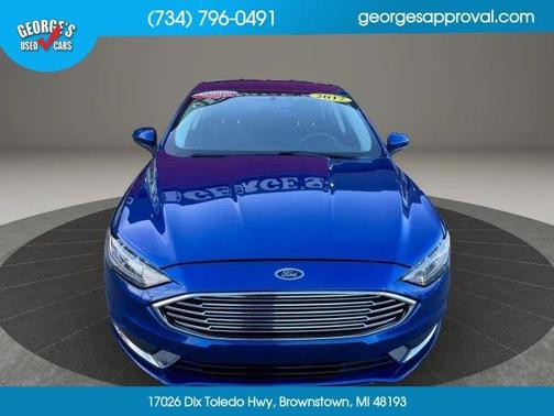 Blue 2017 Ford Fusion SE