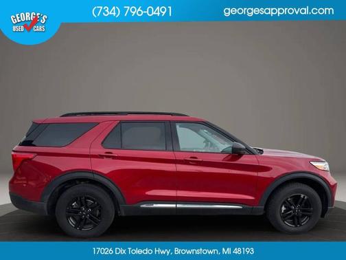 Red 2023 Ford Explorer XLT