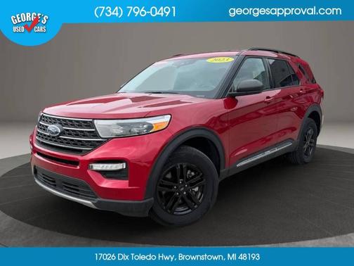 Red 2023 Ford Explorer XLT
