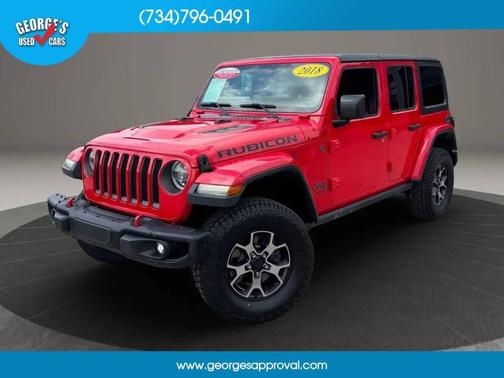 Red 2018 Jeep Wrangler Unlimited Rubicon