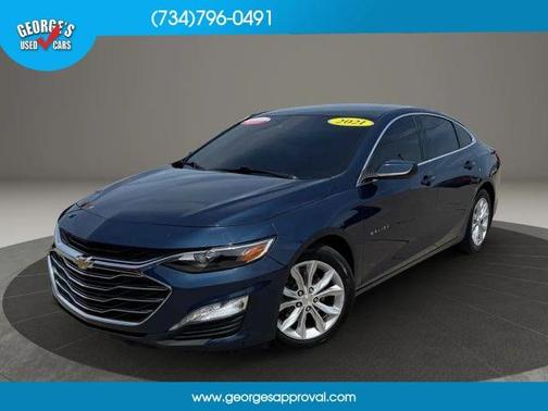 Blue 2021 Chevrolet Malibu LT