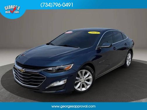 Blue 2021 Chevrolet Malibu LT