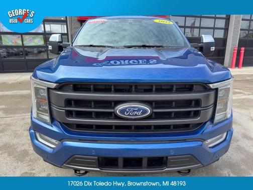 Blue 2022 Ford F-150 Lariat