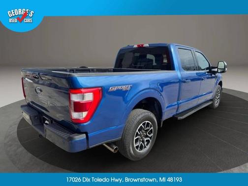 Blue 2022 Ford F-150 Lariat