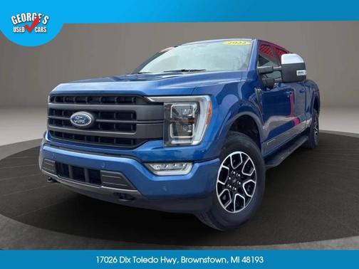Blue 2022 Ford F-150 Lariat