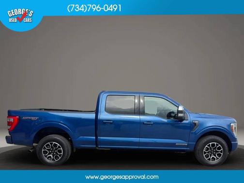 Blue 2022 Ford F-150 Lariat