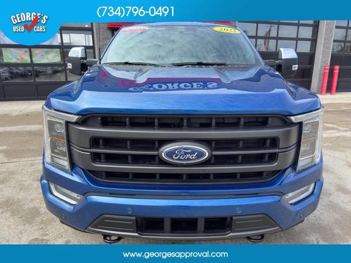 Blue 2022 Ford F-150 Lariat