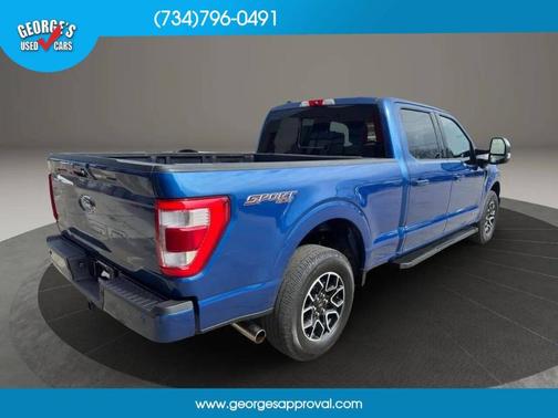 Blue 2022 Ford F-150 Lariat