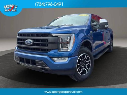 Blue 2022 Ford F-150 Lariat