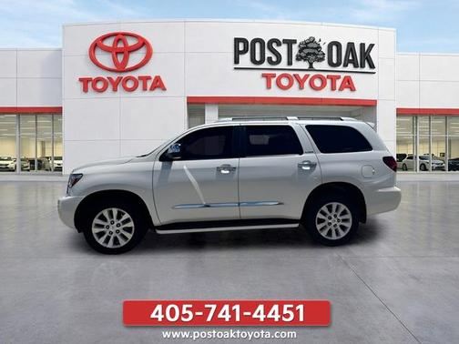Blizzard Pearl 2018 Toyota Sequoia Platinum
