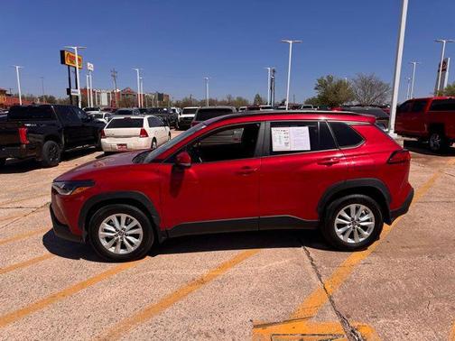 Barcelona Red Metallic 2023 Toyota Corolla Cross LE