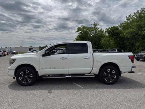 Pearl White 2020 Nissan Titan Platinum Reserve