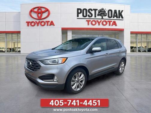 Silver Metallic 2022 Ford Edge Titanium