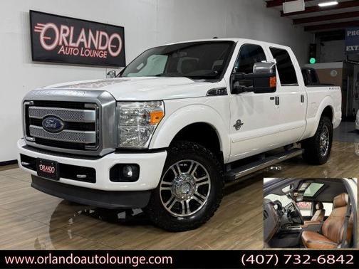 White 2013 Ford F-250 Platinum