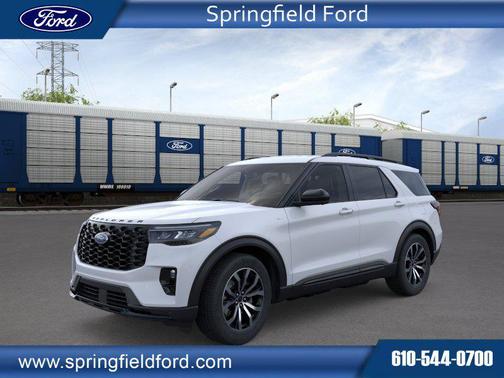 SPACE WHITE METALLIC 2026 Ford Explorer ST-Line