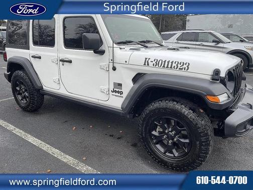 Bright White Clearcoat 2021 Jeep Wrangler Unlimited Sport SUV