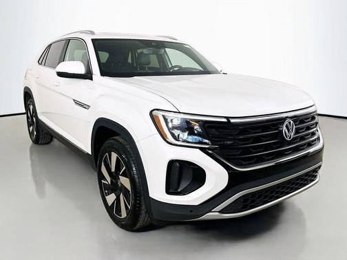 Pure White 2025 Volkswagen Atlas Cross Sport 2.0T SEL
