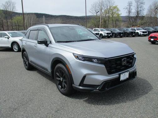 Solar Silver Metallic 2025 Honda CR-V Hybrid Sport AWD