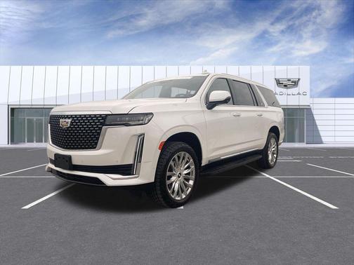 Crystal White Tricoat 2024 Cadillac Escalade ESV Premium Luxury