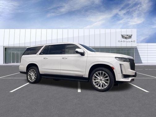 Crystal White Tricoat 2024 Cadillac Escalade ESV Premium Luxury