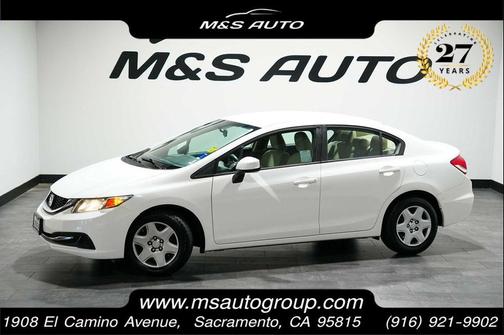 Taffeta White 2013 Honda Civic LX