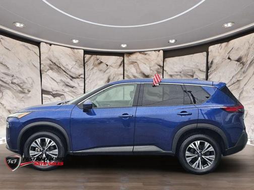Blue 2021 Nissan Rogue SV
