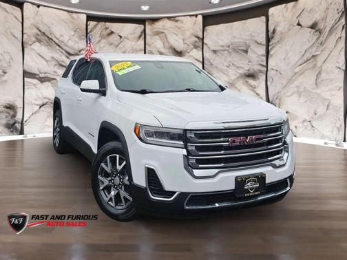 White 2022 GMC Acadia FWD SLE
