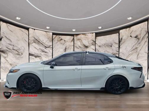 White 2021 Toyota Camry TRD