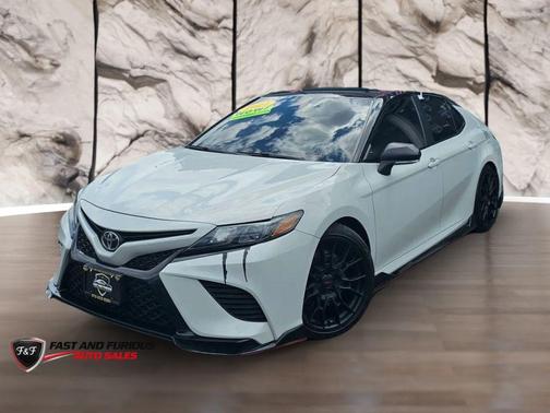White 2021 Toyota Camry TRD