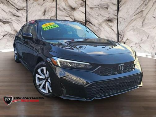 Black 2025 Honda Civic LX