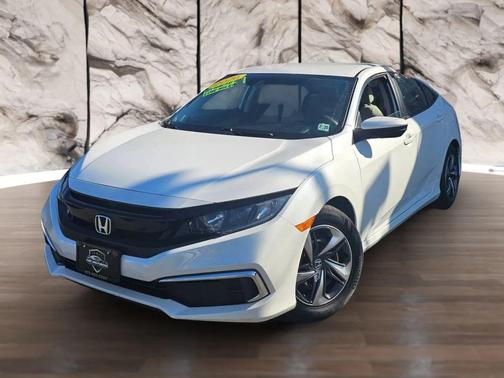 White 2020 Honda Civic LX