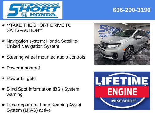 Solar Silver Metallic 2026 Honda Odyssey Elite