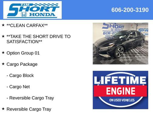 Onyx Black 2023 Hyundai ELANTRA Limited