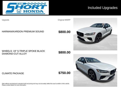 Crystal White Metallic 2024 Volvo S60 B5 Plus Dark Theme