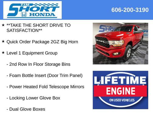 2024 RAM 2500 Big Horn Crew Cab 4x4 6'4' Box