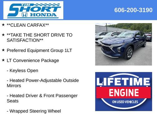 Blue Glow Metallic 2024 Chevrolet Trax LT