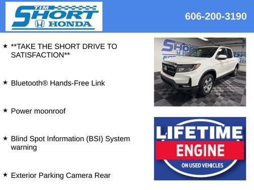 Platinum White Pearl 2026 Honda Ridgeline RTL