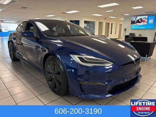 Deep Blue Metallic 2021 Tesla Model S Plaid
