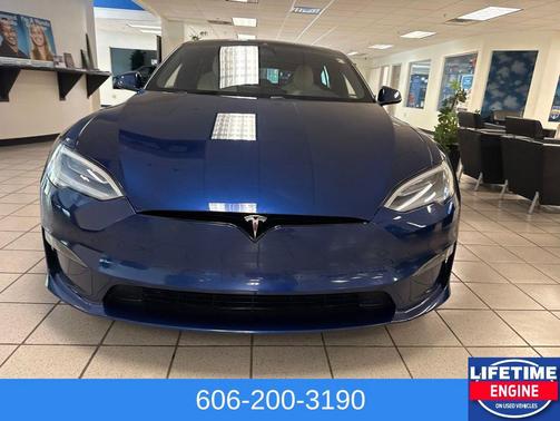 Deep Blue Metallic 2021 Tesla Model S Plaid