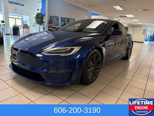 Deep Blue Metallic 2021 Tesla Model S Plaid