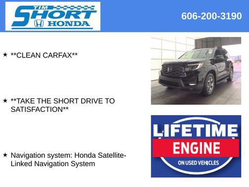 Crystal Black Pearl 2023 Honda Passport AWD TrailSport