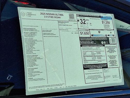 2025 Nissan Altima S FWD