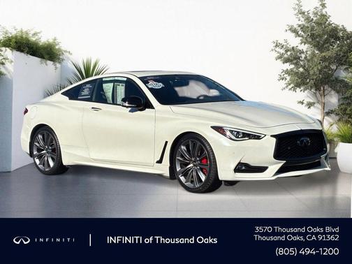 Majestic White 2022 INFINITI Q60 3.0t Red Sport 400