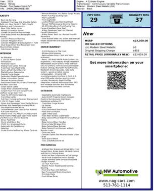 2019 Honda Civic Sport