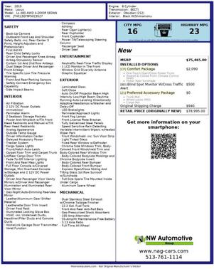 2015 Lexus LS 460 Crafted Line