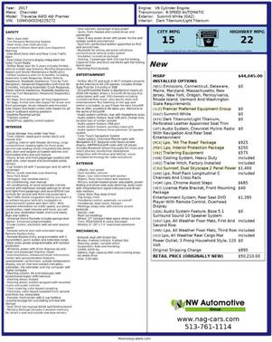 2017 Chevrolet Traverse Premier