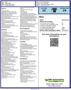 2019 Volkswagen Tiguan 2.0T SEL R-Line