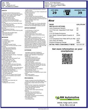 2020 Nissan Sentra SV