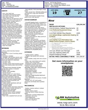 2017 Cadillac XT5 Base