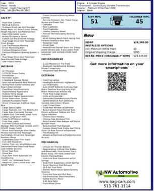 2020 Honda Insight Touring